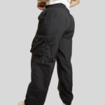 Womens Relaxed Fit Parachute Cargo Pants