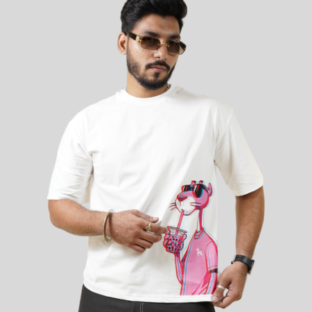 Elusive White Oversized Mens T-Shirt