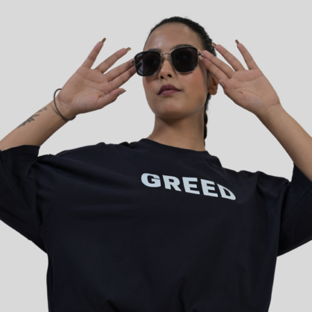 GREED Midnight Blue Oversized Women's T-Shirt
